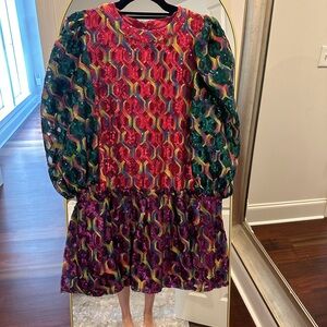 Queen of sparkles colorblock  sequin dress